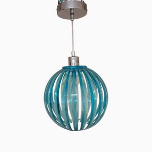 Lampada vintage in plastica blu turchese di Trio-Leuchten, 2010