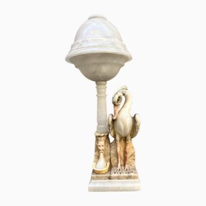 Art Deco Alabaster Table Lamp, 1930s