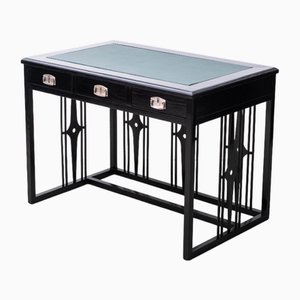 Schwarzer Vintage Jugendstil Schreibtisch von Josef Hoffmann, 1980