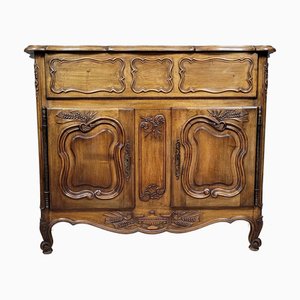 Buffet provenzale in stile Luigi XV in noce intagliato, 1950