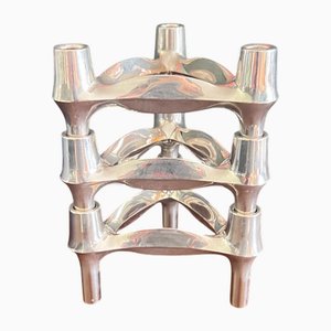 Candelabros vintage de Fritz Nagel and Ceasar Stoffi para BMF, años 70. Juego de 3