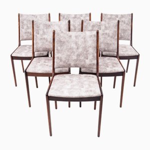 Sedie in teak di Uldum Møbelfabrik, Danimarca, anni '60, set di 6