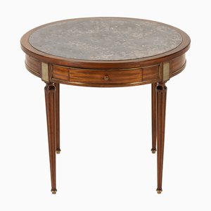 19th Century French Mahogany Marble Top Table