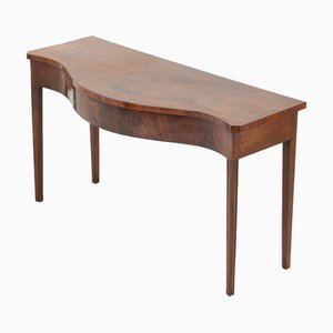 Table de Service en Acajou Serpentine, Angleterre, 18ème Siècle