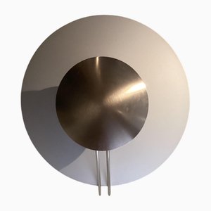 Large Vega Ceiling Wall Lamp attributed to L Cesaro for Tre Ci Luce, 1980s