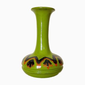 Mid-Century Modern Space Age Airbrushed Ceramic Vase, 1970s