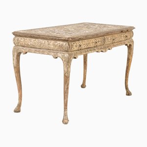 Grande Console Gesso en Argent Doré, Angleterre, 19ème Siècle