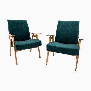 Vintage Green Armchairs by Jaroslav Šmídek for Jitona, Former Czechoslovakia, 1960s
