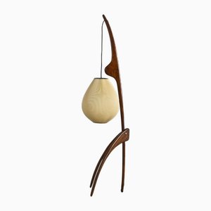 Mante Religieuse Floor Light attributed to Jean Rispal for Rispal, 1950s