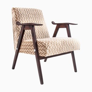 Walnut Armchair, Poland, 1960s