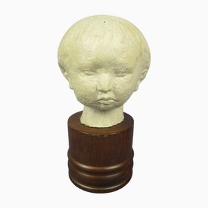 Statue d'Enfant en Lithocéramique par Lorenzo Pepe pour Piccinelli, 20ème Siècle