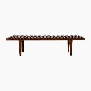 Banc Fleur Vintage en Teck, 1960s