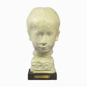 Statue d'Enfant en Lithocéramique par Lorenzo Pepe pour Piccinelli, 20ème Siècle