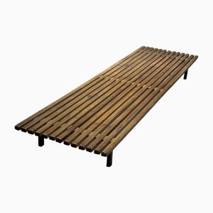 Bench in Mahogany by Charlotte Perrriand for Steph Simon, 1954