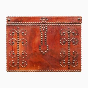 Victorian Leather Clad Studded Carriage Trunk, 1880