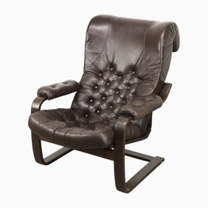 Vintage Sessel aus Leder, 1970er