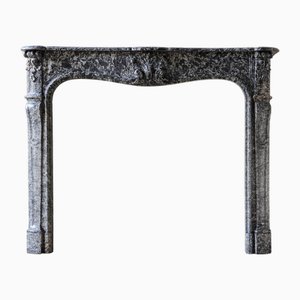Large Antique Dutch Fireplace Mantel in St. Anne Marble