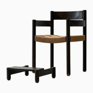 Chair with Footrest by Robert Hausmann for Stein Am Rhein, 1960s, Set of 2