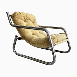 Poltrona Bauhaus vintage gialla, anni '30