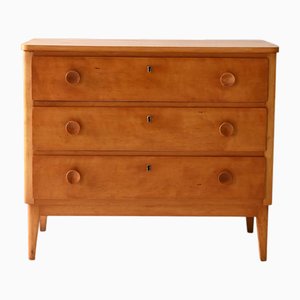 Vintage Scandinavian Oak Chest of Drawers, 1950s