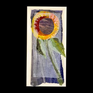 Maria Donata Papadia, Sun, Collage de papel de técnica mixta