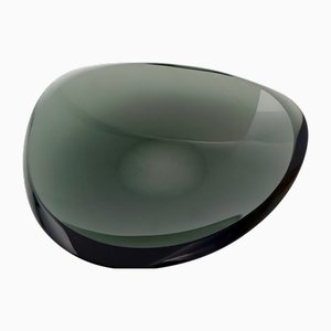 Cendrier en Verre Vert Foncé par Max Ingrand pour Fontana Arte, 1950s