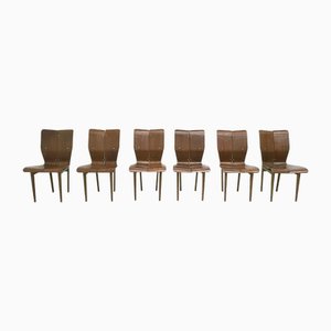 Sedie vintage in legno curvato di Ilmari Tapiovaara, anni '50, set di 6