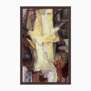 Allan Schmidt, Yellow Shapes, 1960s, Oil on Canvas