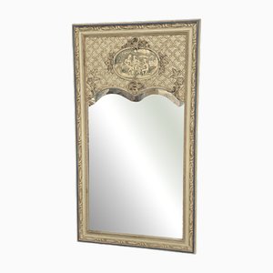 French Painted Trumeau Mirror, 1880