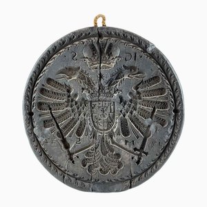 Dark Wax Butter Mold, 1737