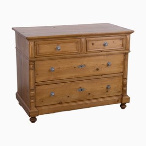 Pine Chest of Four Drawers with Waxed Finish, 1898