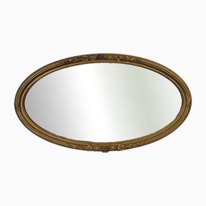 Miroir Art Déco en Bois Sculpté et Doré, 1930s