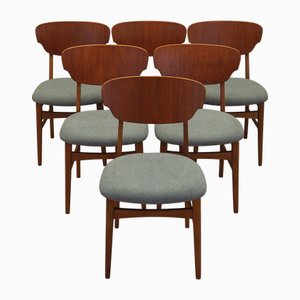 Danish Teak Chairs, 1970s, Set of 6