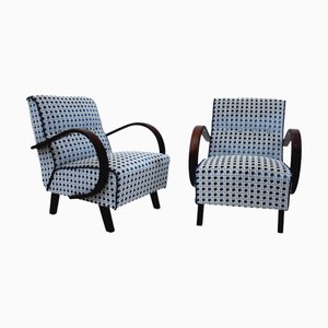 Art Deco Armchairs by J. Halabala, 1930s, Set of 2