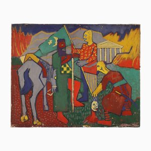 Orazi, Composition, Oil on Canvas
