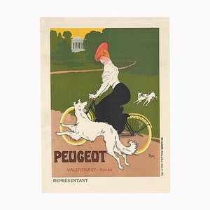 Peugeot Cycles Thor Original Vintage Poster, 1905