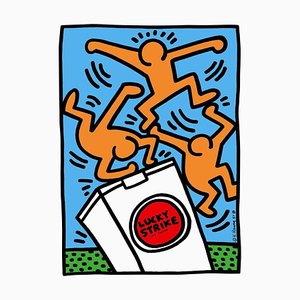 Posters Lucky Strike par Keith Haring, Set de 3