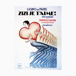 Pierre Lagarrigue, Casino De Paris Poster, 1972