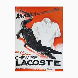 Shirt Poster from Lacoste, 1960s