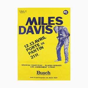 Miles Davis Live in Paris Poster, 1983