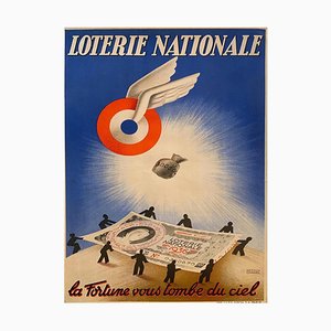 National Lottery Fortune Poster by Jules Simon, 1936