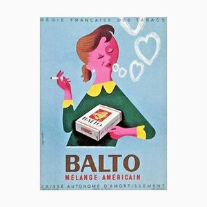 Balto Cigarettes Poster, 1953