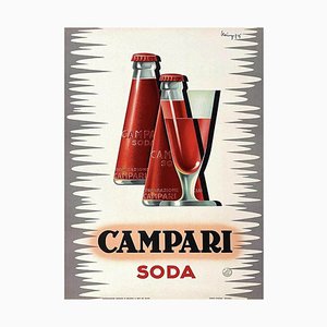 Campari Soda Poster by Mingozzi, 1950