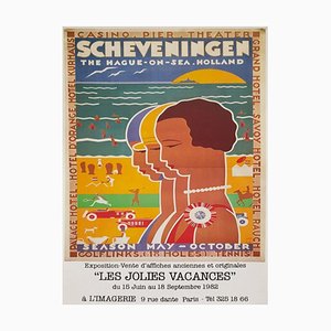 Scheveningen The Hague on Sea Poster, Holland, 1982