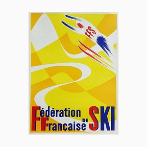 Federation Francaise De Ski Poster, 1950