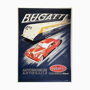 Poster by R. Geti for Bugatti, 1970