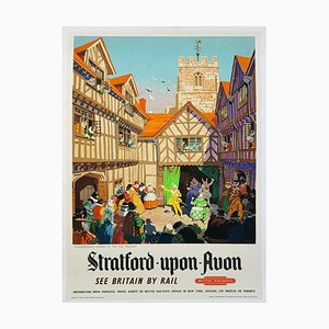 Statford-Upon-Avon Poster by Gordon William Nicoll for British Railways, 1952