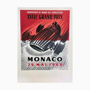 Monaco Grand Prix Poster, 1960
