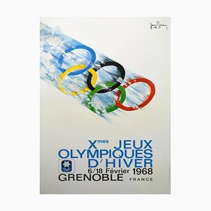 Grenoble Winter Olympic Games Poster, 1968