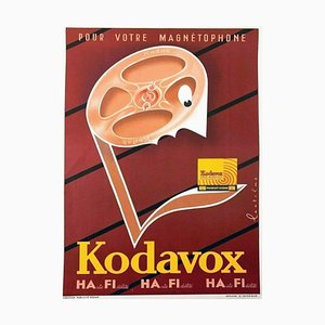 Kodavox Tape Poster from Kodak, 1955